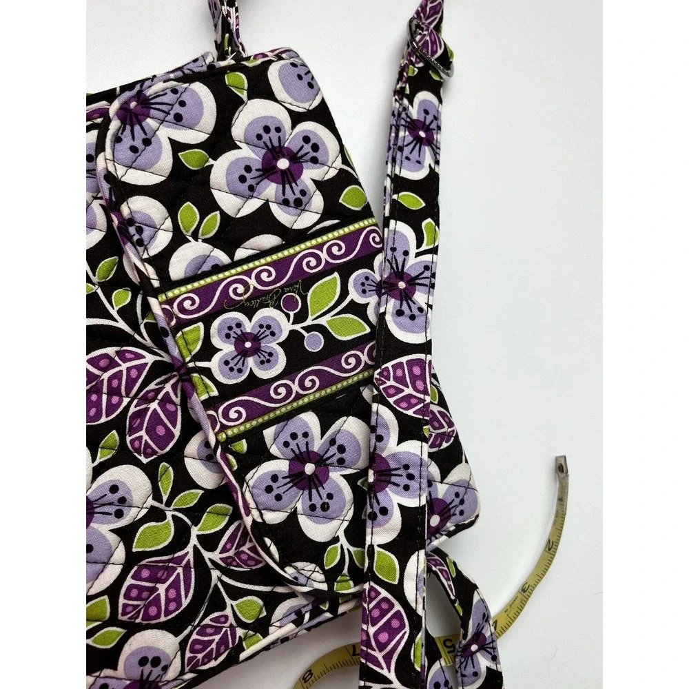 VERA BRADLEY Rachel CROSSBODY Small Size  BAG Purple/Green/Brown FLORAL